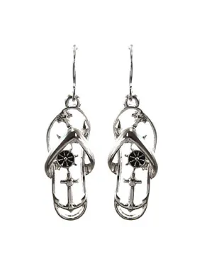 Anchor Flip Flop Earrings