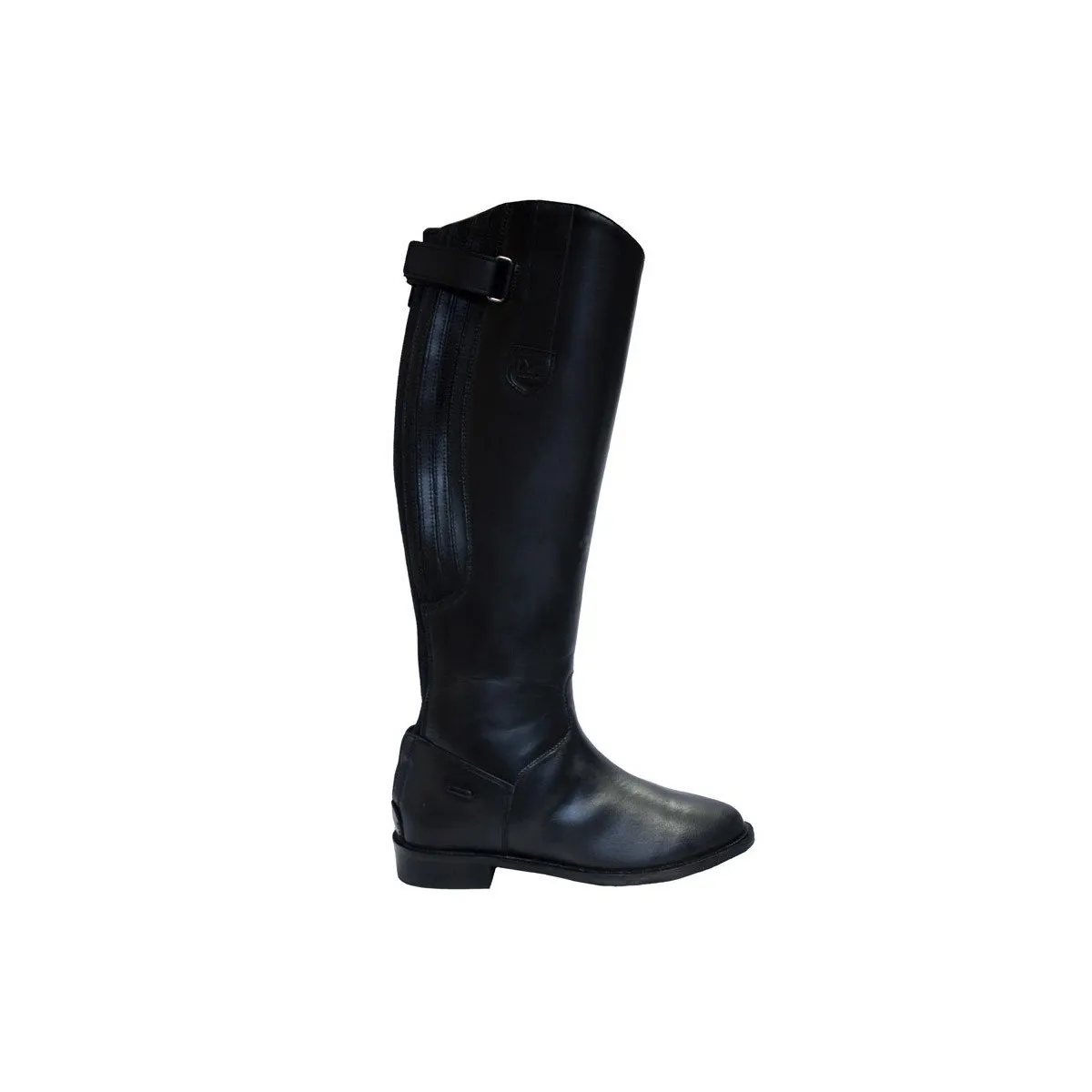 EQUICOMFORT HORSE RIDING BOOT WITH ZIP AND BELLOWS BLACK
