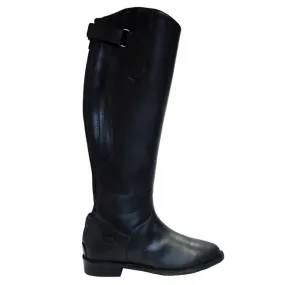 EQUICOMFORT HORSE RIDING BOOT WITH ZIP AND BELLOWS BLACK