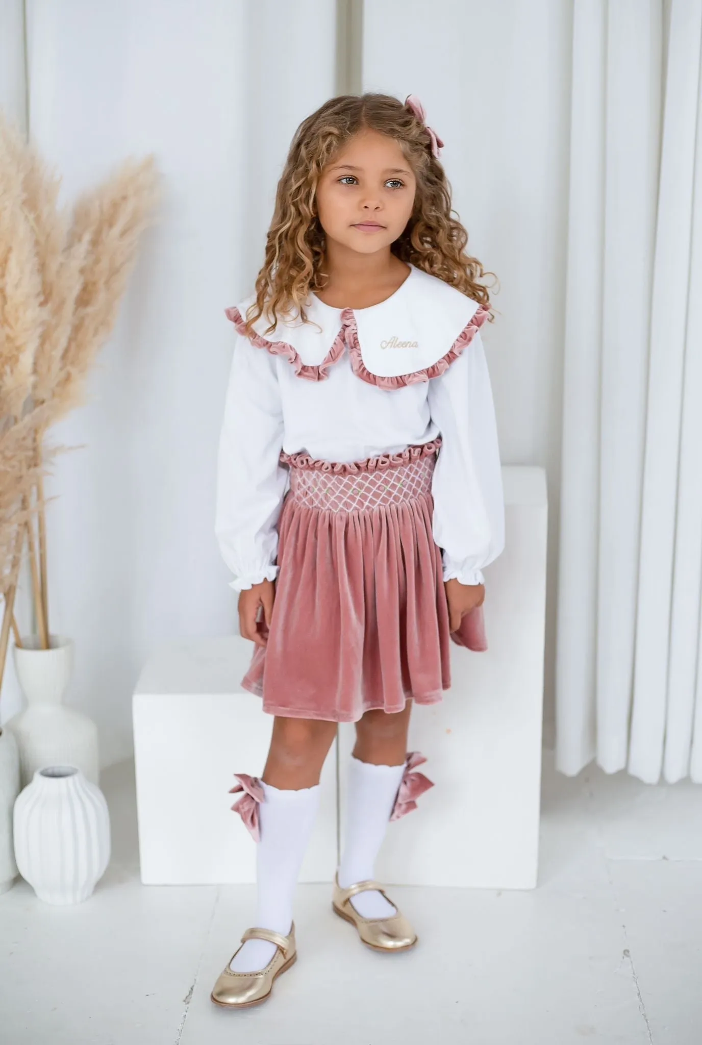 Girls Pink Luxe Socks
