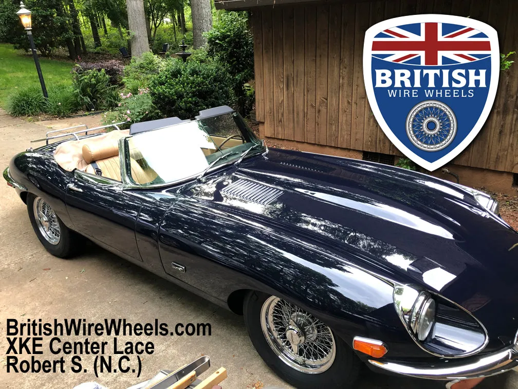 Jaguar XKE / Aston Martin 15"x 6.5"  72 Spoke - Flat Hub - Center Lace