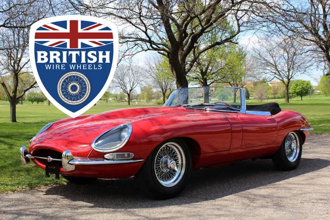 Jaguar XKE / Aston Martin 15"x 6.5"  72 Spoke - Flat Hub - Center Lace