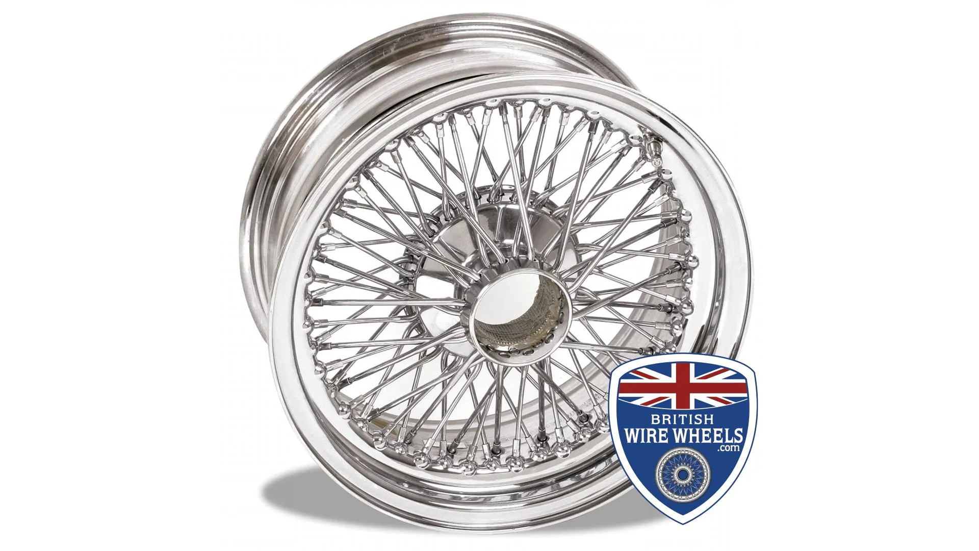 Jaguar XKE / Aston Martin 15"x 6.5"  72 Spoke - Flat Hub - Center Lace
