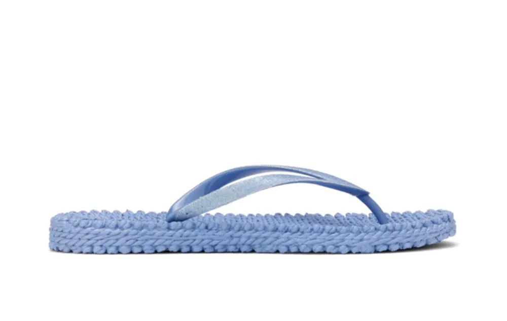 The Glitter Flip Flop in Regatta Blue