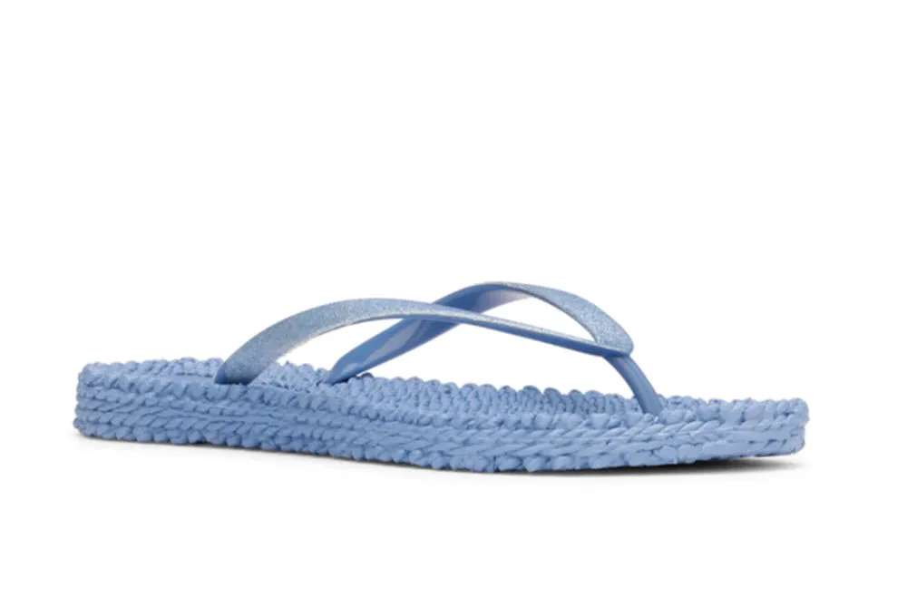 The Glitter Flip Flop in Regatta Blue